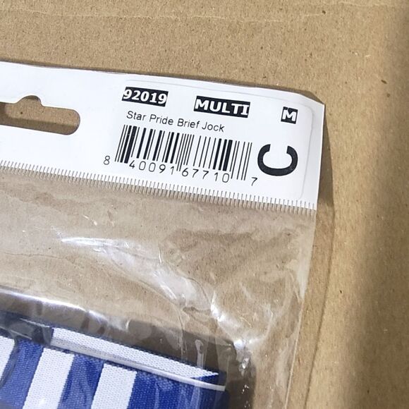 Andrew Christian Men's Star Pride Jock Brief Medium #J - Picture 4 of 4